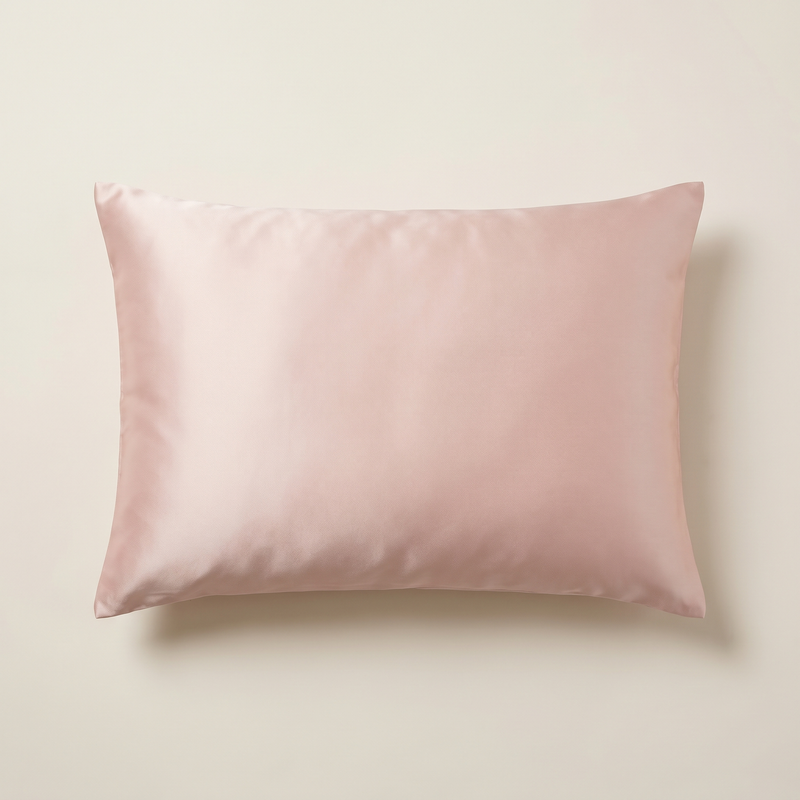 Taie d'oreiller en soie de mûrier 22 momme - Rose Poudré - NoctuaPure